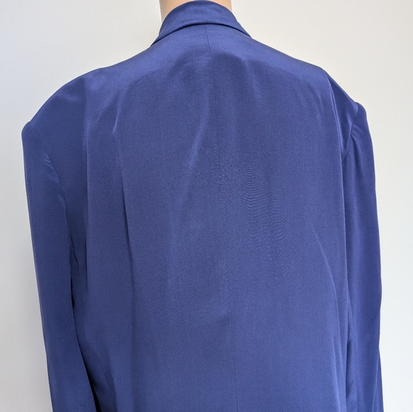 Talbots silk double breasted blazer size 12 - Picture 9 of 11